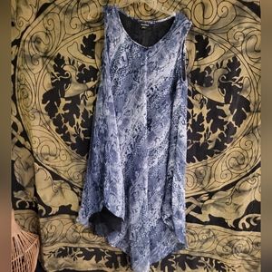 Plus One size fits all snake skin print dress